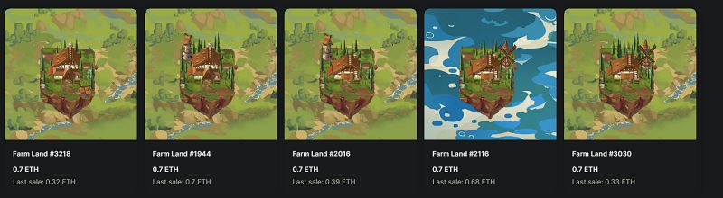 Một số loại đất trong game Pixels